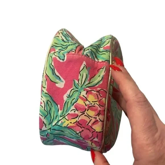 Lilly Pulitzer Pink Pineapple Makeup Bag - Picture 4 of 6